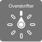 Rotorbetjeningsmuligheden med skiven, der peger p� indstillingen Overskrifter